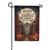 America Forever Welcome To Our Haunted Garden Halloween Garden Flag