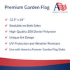 America Forever Patriotic Blooms Garden Flag