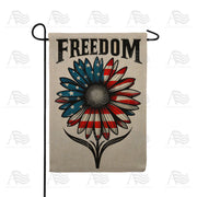 America Forever Freedom Sunflower Burlap Garden Flag