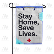 America Forever Stay Home, Stay Alive Garden Flag