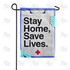 America Forever Stay Home, Stay Alive Garden Flag