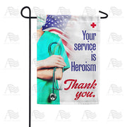America Forever Coronavirus Warrior Garden Flag