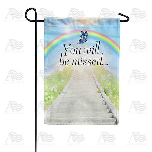 America Forever Stairway To Heaven Garden Flag