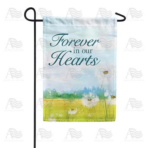America Forever Forever In Our Hearts Dandelion Garden Flag