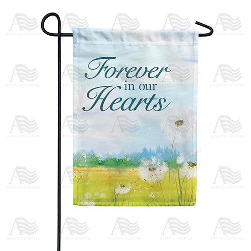 America Forever Forever In Our Hearts Dandelion Garden Flag