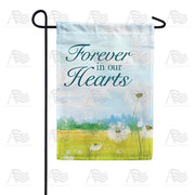 America Forever Forever In Our Hearts Dandelion Garden Flag