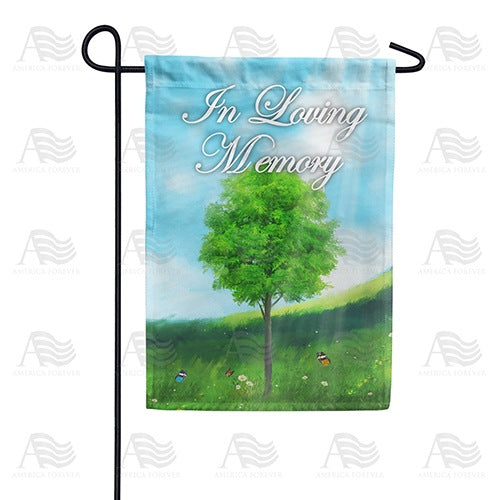 America Forever In Loving Memory (Tree) Garden Flag