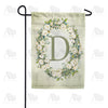 America Forever Sage Floral Monogram Garden Flag