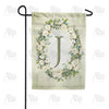 America Forever Sage Floral Monogram Garden Flag