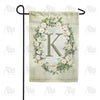 America Forever Sage Floral Monogram Garden Flag