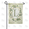 America Forever Sage Floral Monogram Garden Flag