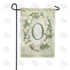 America Forever Sage Floral Monogram Garden Flag