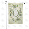 America Forever Sage Floral Monogram Garden Flag