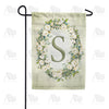 America Forever Sage Floral Monogram Garden Flag