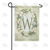 America Forever Sage Floral Monogram Garden Flag