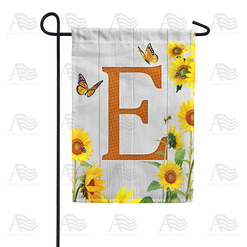 America Forever Country Sunflowers Monogram Garden Flag