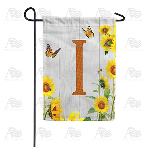 America Forever Country Sunflowers Monogram Garden Flag