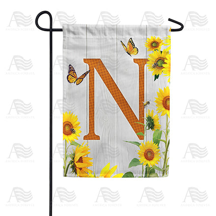 country-sunflowers-monogram-garden-flag