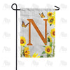 America Forever Country Sunflowers Monogram Garden Flag