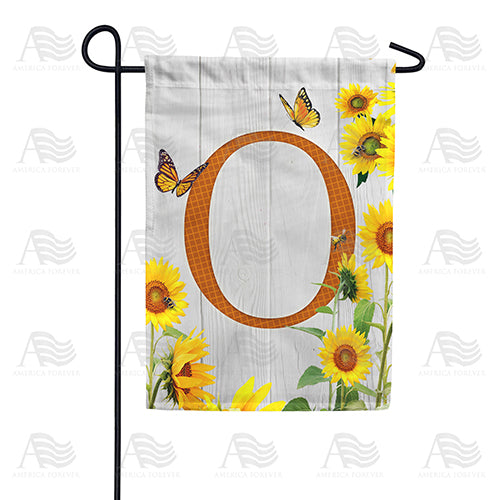 America Forever Country Sunflowers Monogram Garden Flag