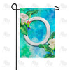 America Forever Hummingbird At Lily Monogram Garden Flag