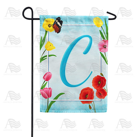 America Forever Spring Beauties Monogram Garden Flag