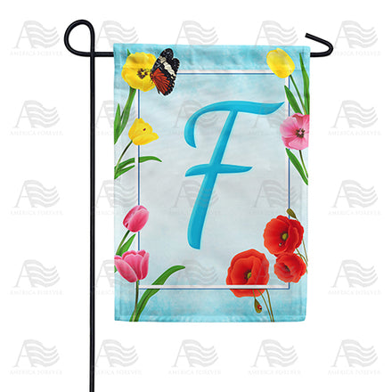 America Forever Spring Beauties Monogram Garden Flag