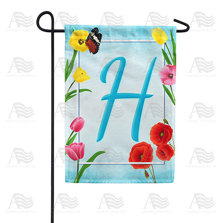 America Forever Spring Beauties Monogram Garden Flag