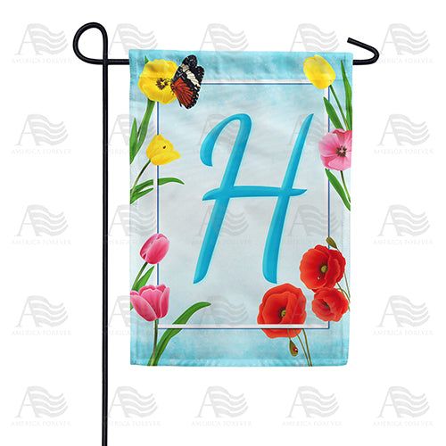 America Forever Spring Beauties Monogram Garden Flag