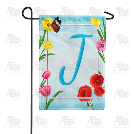 America Forever Spring Beauties Monogram Garden Flag