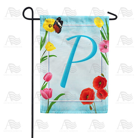 America Forever Spring Beauties Monogram Garden Flag