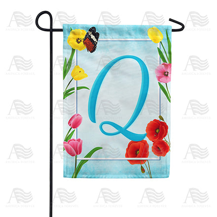 America Forever Spring Beauties Monogram Garden Flag