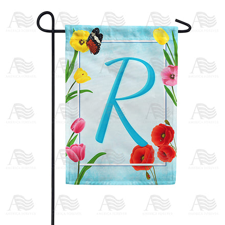 America Forever Spring Beauties Monogram Garden Flag