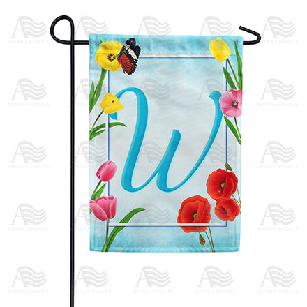 America Forever Spring Beauties Monogram Garden Flag