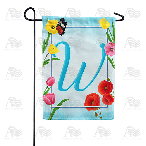 America Forever Spring Beauties Monogram Garden Flag