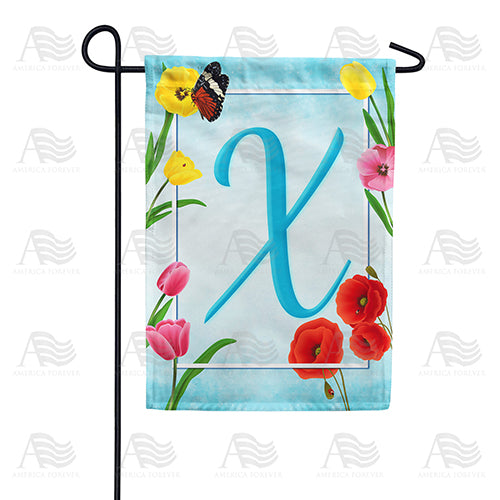 America Forever Spring Beauties Monogram Garden Flag
