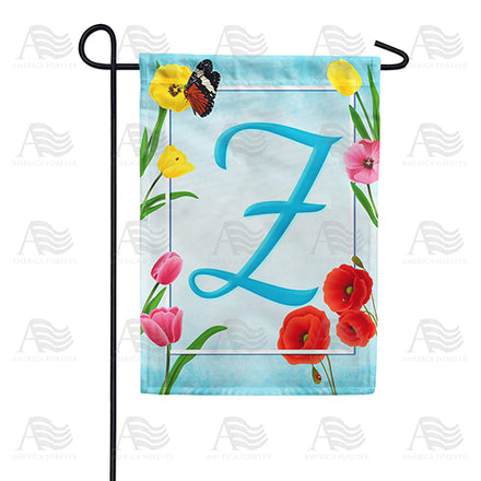 America Forever Spring Beauties Monogram Garden Flag