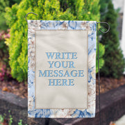 America Forever Personalized Old Fashion Flowers Message Garden Flag