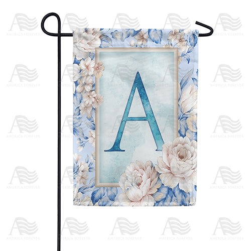 America Forever Old Fashion Flowers Monogram Garden Flag