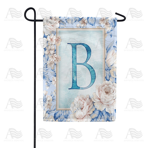 America Forever Old Fashion Flowers Monogram Garden Flag