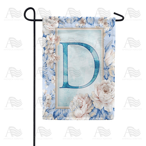 America Forever Old Fashion Flowers Monogram Garden Flag