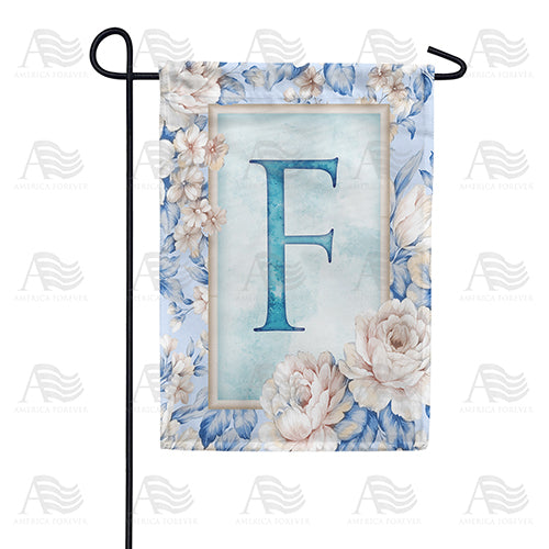 America Forever Old Fashion Flowers Monogram Garden Flag
