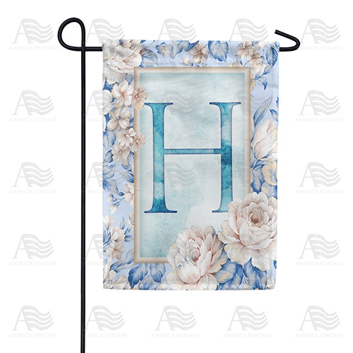 America Forever Old Fashion Flowers Monogram Garden Flag