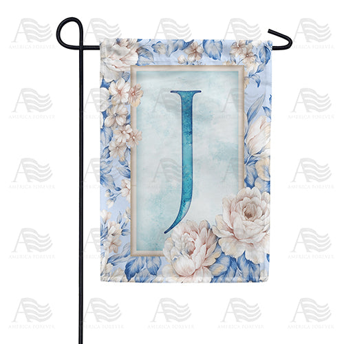 America Forever Old Fashion Flowers Monogram Garden Flag