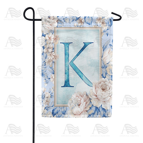 America Forever Old Fashion Flowers Monogram Garden Flag