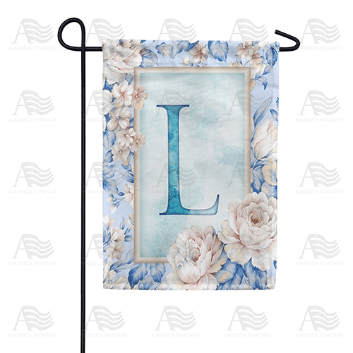 America Forever Old Fashion Flowers Monogram Garden Flag