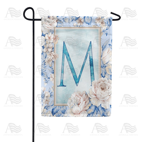 America Forever Old Fashion Flowers Monogram Garden Flag