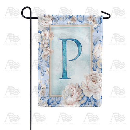 America Forever Old Fashion Flowers Monogram Garden Flag