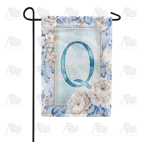 America Forever Old Fashion Flowers Monogram Garden Flag