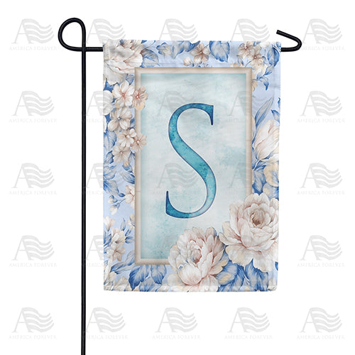 America Forever Old Fashion Flowers Monogram Garden Flag